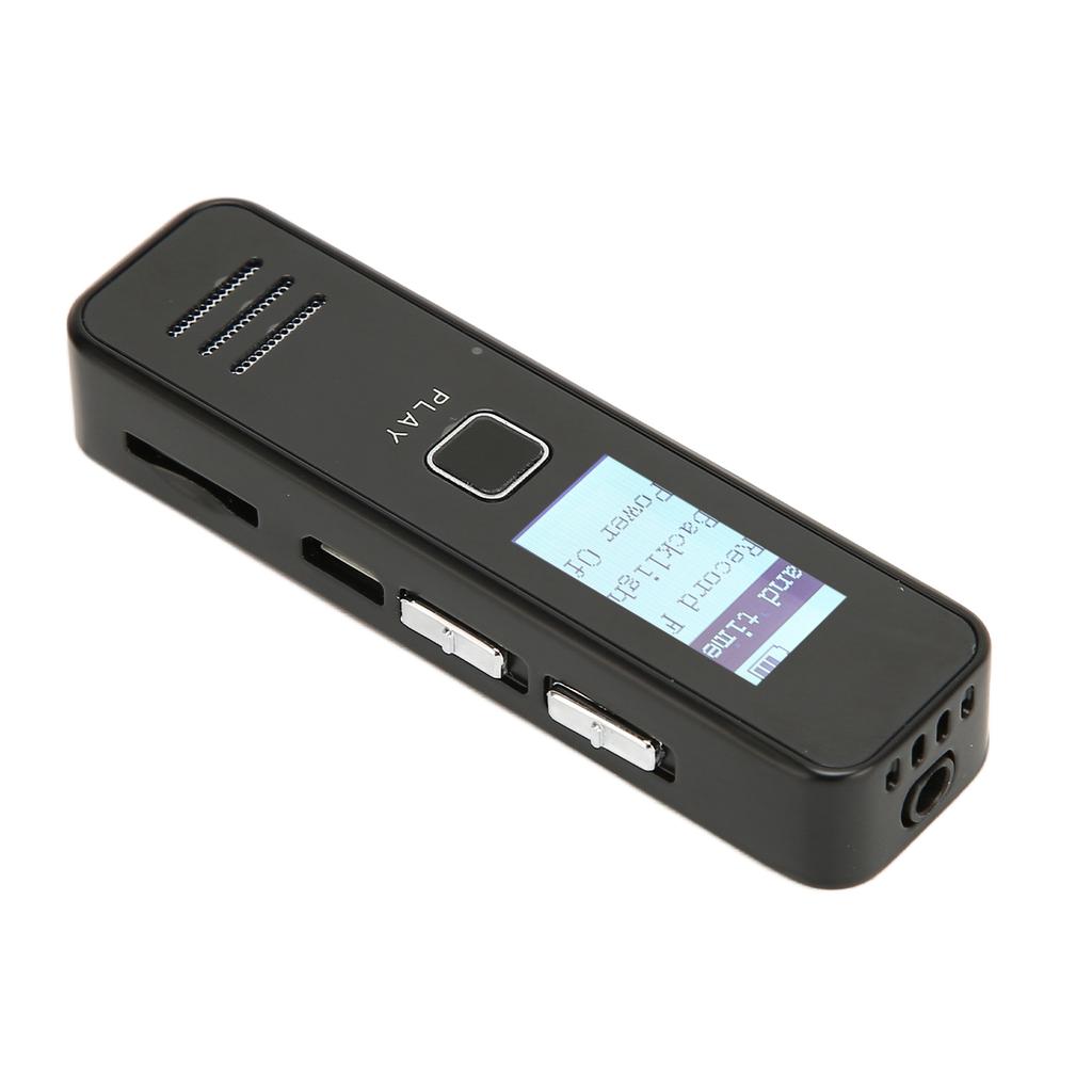 Digitaler Sprachrekorder Tragbar Mini HD Rauschunterdrückung Lange Distanz MP3-Wiedergabe Aufnahmegerät