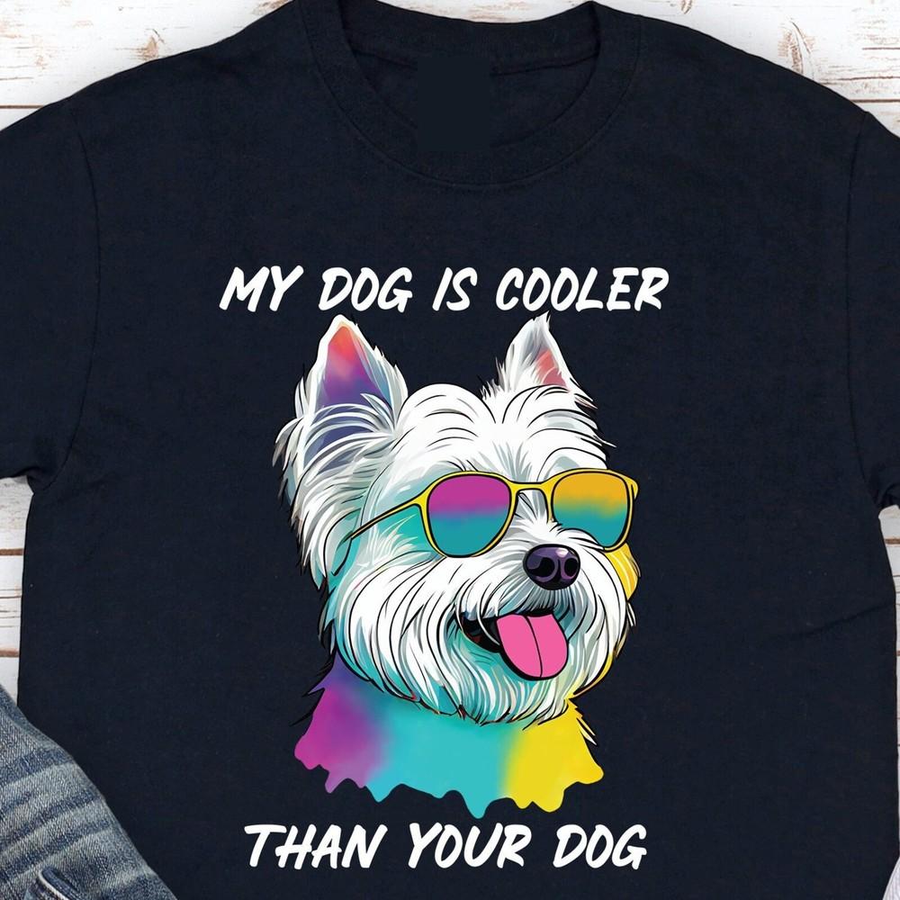 31 Westie Dog Pop Art T-Shirt, Dog Lover T-Shirt, Funny Dog, Westie Navy Tee Unisex T-Shirt XXL