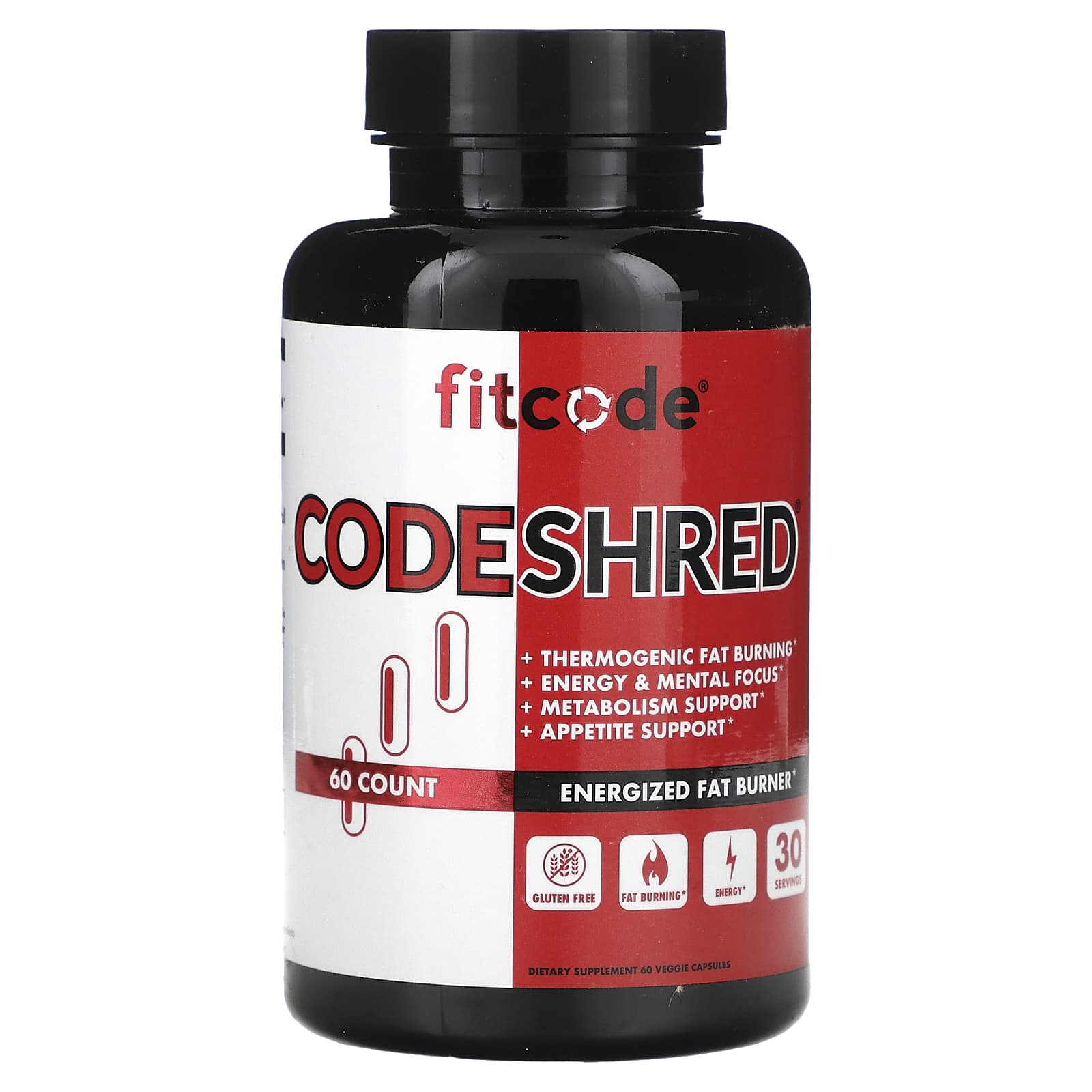 

fitcode, CodeShred, 60 овочевих капсул