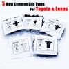 100 Pcs Panel Bumper Fender Push Rivets Fastener Clips Plastic For Toyota Lexus