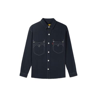 Levis Loose Fit Langermet Denimjakke med Brystlomme Herrejakke Svart A0993-0000