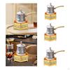 Stainless Steel Turkish Warmer Coffee Pot Butter Milk Stovetop Teapot Boiling Tea