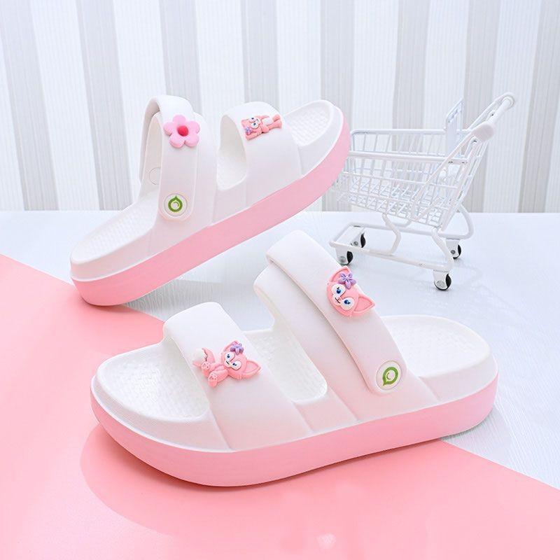 Breathable And Lightweight Pink Girls Sandals Soft Bottom Summer Beach Footwear