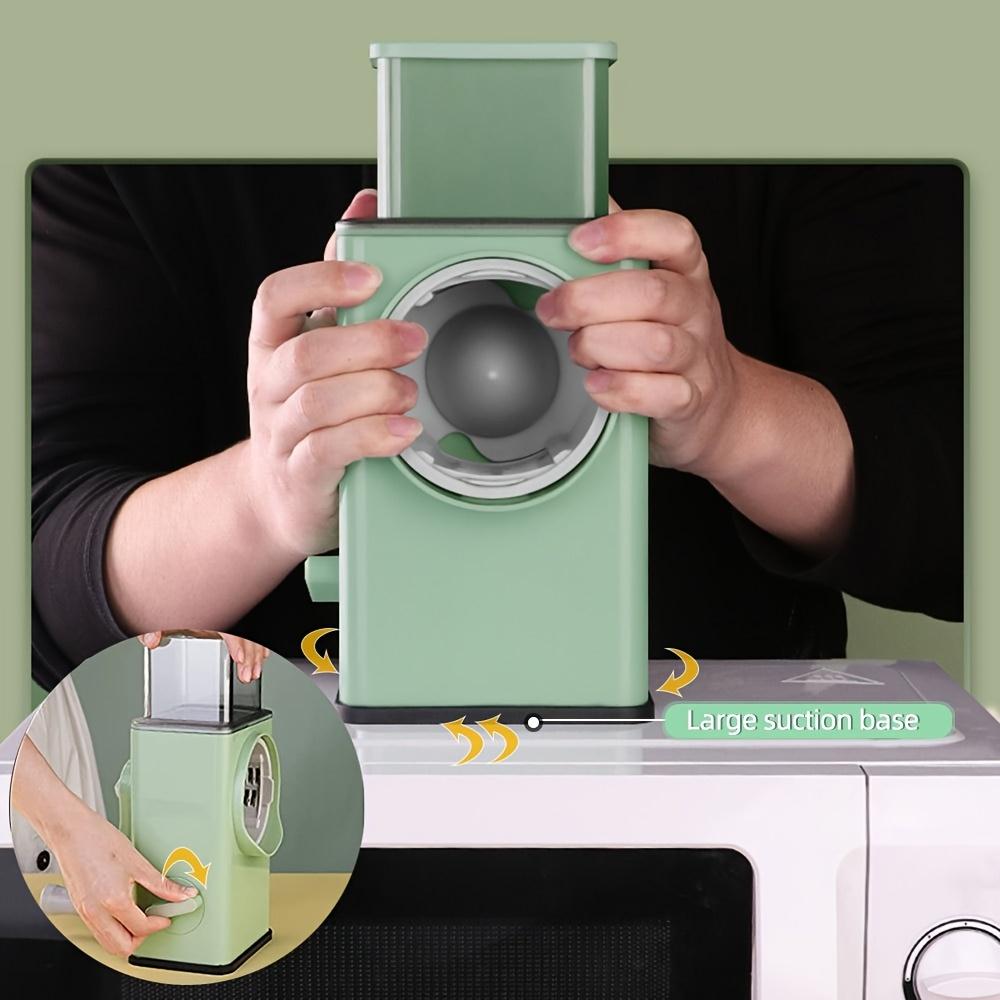 Manual Vegetable Slicer, Multi-purpose Rotating Cheese Grinder, Hand Cranked Vegetable Chopper
