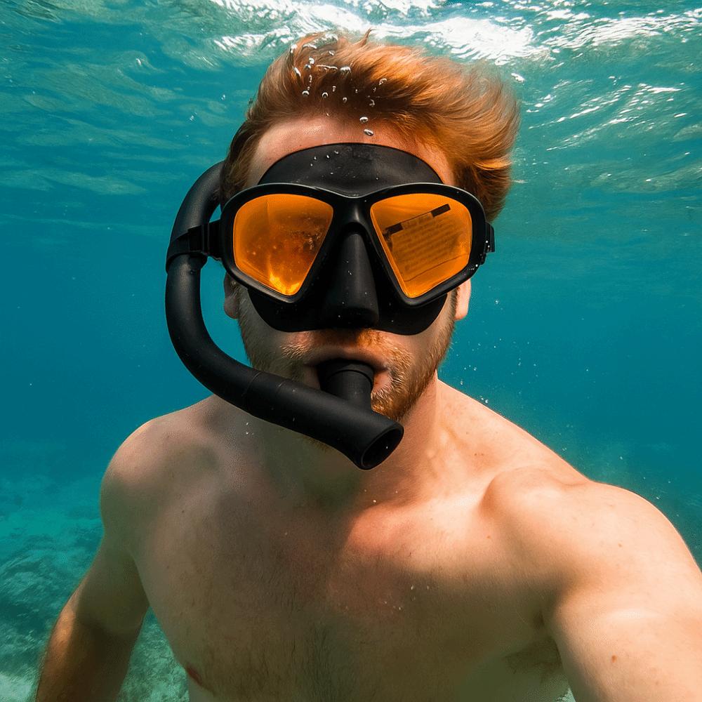 Foldable Snorkel Snorkeling Set J-Type Diving Mask Diving Mask  Snorkeling