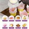 Multifunctional Batter Dispenser with Clear Scale 900ml Handheld Squeeze Cupcake Batter Separator for Baking Pancakes Muffins Cu