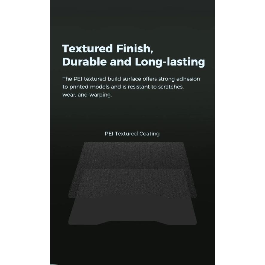 Creality Hi Epoxy Resin Build Plate High Strength Wear Resistance Flatness Hi Double Sided Black Textured PEI Printing Platform