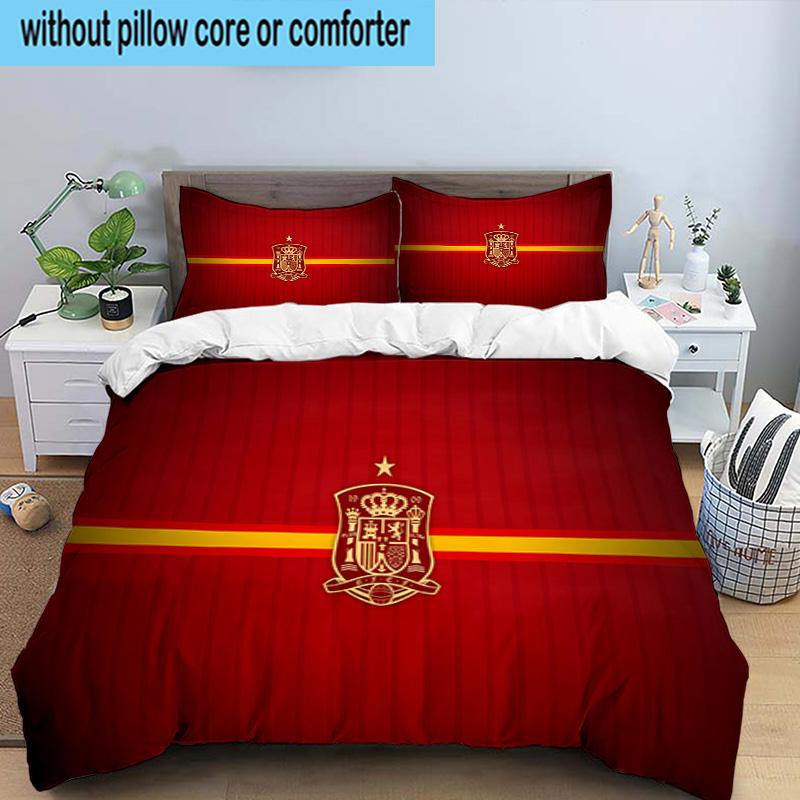 Spain Coat Of Arms 3PCS Bedding set,Ideal for1pc Duvet Cover And 2pcs Pillowcases Perfect for Christmas gift,Ideal for Bedroom, Dormitory