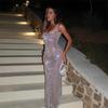 Destacado - Vestido de Otoño para Mujer con Personalidad Street Fashion Fiesta Lentejuelas Cuello Cuadrado Ajustado