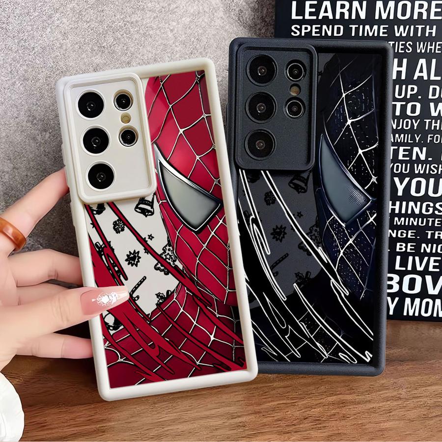 Marvel Spider Man Christmas Case for Samsung Galaxy S24 Plus S25 Edge S21 S25 Ultra S22 S23 FE S24Ultra S20FE Soft Shell