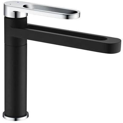 Basin Mixer - EDOUARD ROUSSEAU - ONEGAI - Black / Chrome