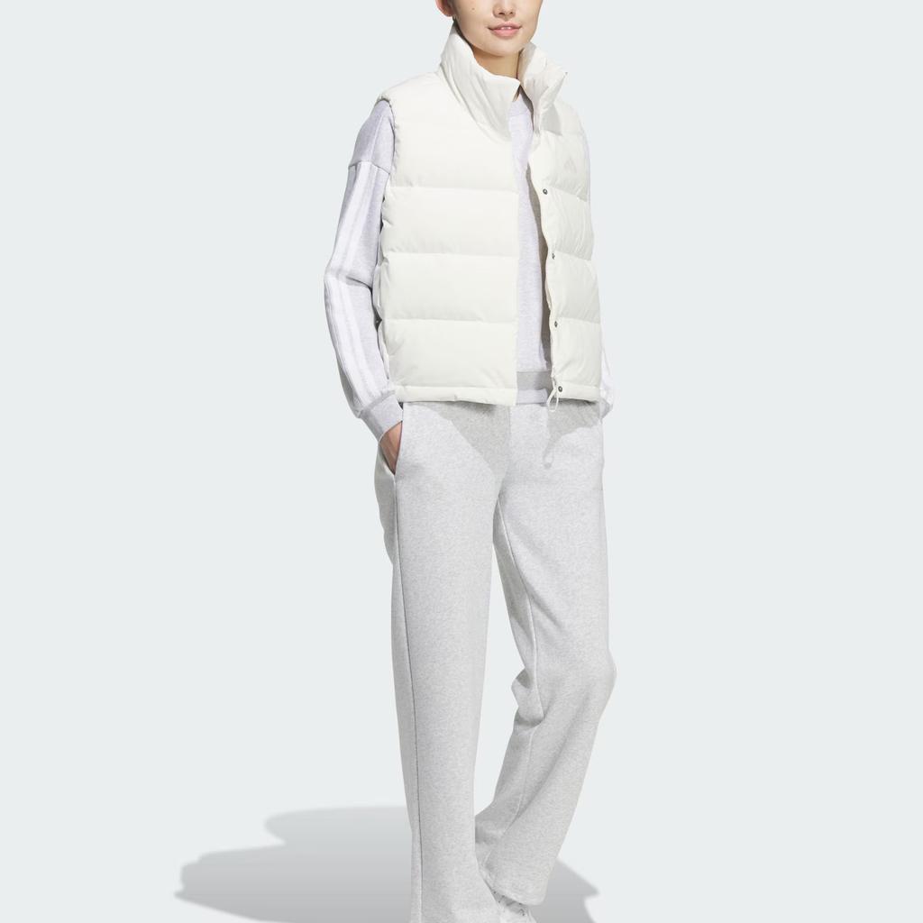 adidas Helionic Down Relaxed Windproof Water-Repellent Warm Loose High-Collar 600 Fill Power Zipper Down Vest Women Vest KQ5533