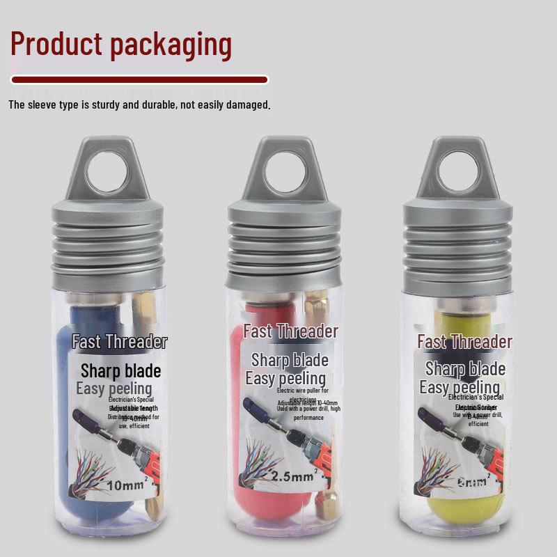 Electrician's Lightweight Portable Wire Stripper Drill for Fast Cable Peeling