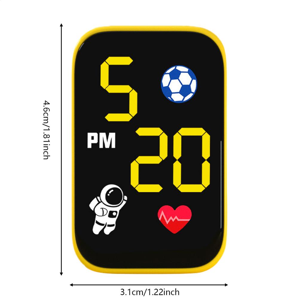 

Mini Motorcycle Clock Waterproof Dash Mount Watch Motorbike Digital Clock LED Lighted for Cycling Enthusiasts Commuting Urban жовтий