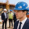 Reflective Safety Hard Hat With Adjustable Strap For Construction Workers And Night Cyclists Practical ABS Plastic