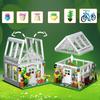 Greenhouse Building Block Pretty Flower Garden Architecture Model Kit Creative Bricks Flower House Decoration for Kids Adults