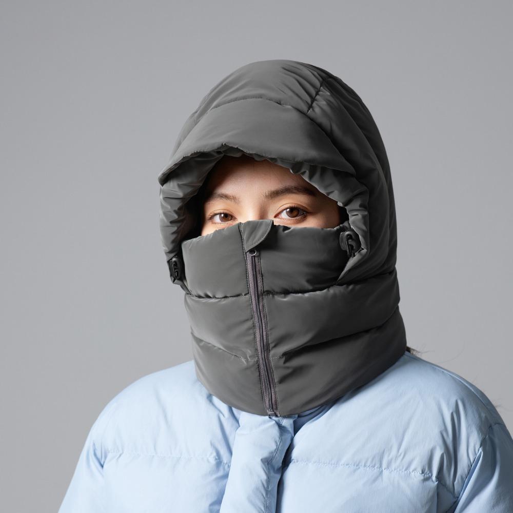 

Integrated Design Thick Winter Ear Protection Hat Windproof Cold Proof Ushanka Fur Hat Waterproof Warm Bomber Hats Unisex темно-сірий колір