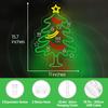 Christmas Tree Neon Dimmable LED Lights with Hanging Chain for Bedroom, Living Room, Window, Home, Party, Christmas Decoration