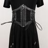 Waistband Hollow Corset Belts PU Leather Wide Waist Belt Leopard Print  Cummerbunds  Corset