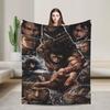 Attacks On Titans Anime Blanket Quality Soft  Throw Blanket Winter Camping Bedroom Funny Bedspread
