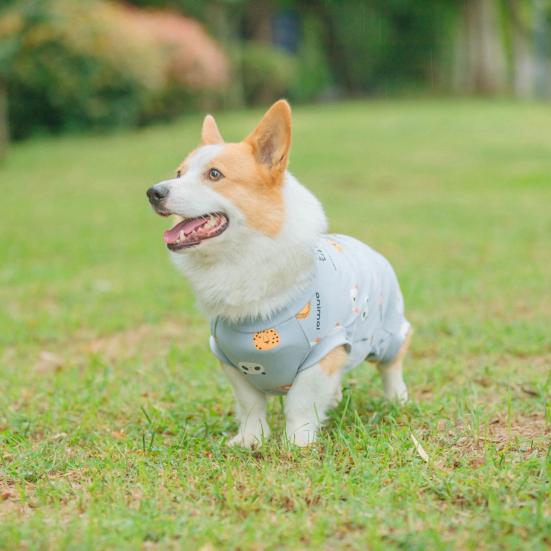 Haine pentru animale de companie Model de desene animate Salopetă pentru animale de companie Respirabilă Confortabilă din bumbac moale Pulover pentru câini Articole pentru animale de companie