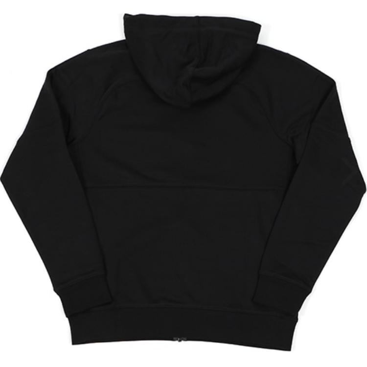 Nike Logo Printed Zip-Up Hoodie Men Outerwear Black DH9685-010