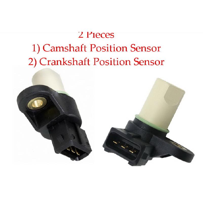 2 Kits Camshaft & Crankshaft Position Sensor Fits: Hyundai Elantra Tiburon 2.0L