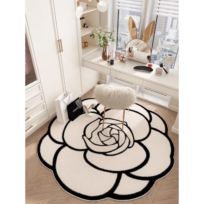 Irregular Circular Living Room Carpet Bedroom Bedside Carpet Dressing Room Study Room Swivel Chair Floor Matc