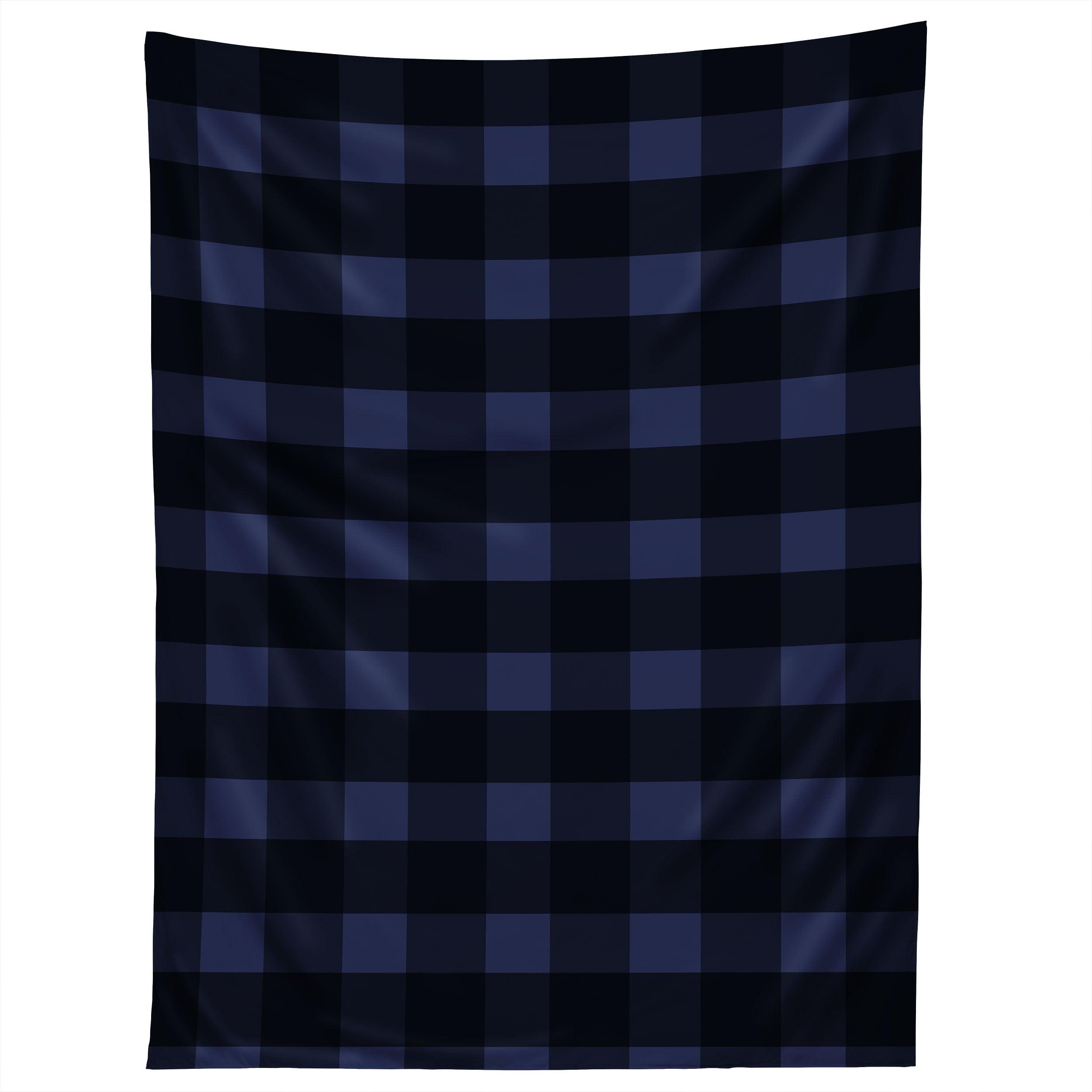 WOODSY BLUE PLAID tapestry 75x100