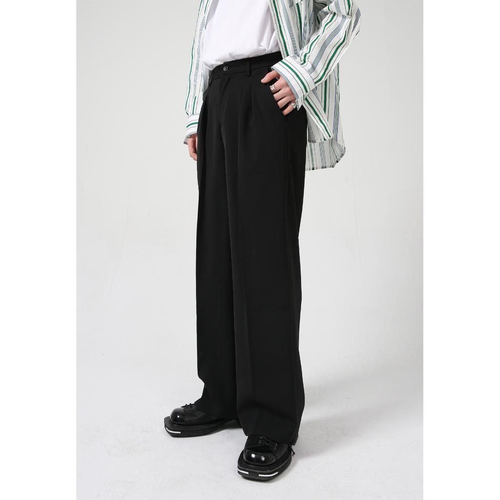 | Spring new products, loose personality, simple drape, straight casual pants for men