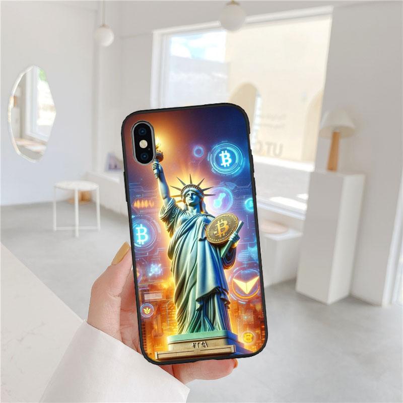 FM47 Statue of Liberty Soft Shell Phone Case for Samsung Galaxy Note 10 20 S23 S24 S25 Ultra FE Plus Edge Lite A02S A35 A07 A17