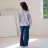Höst 2025 Flickors Denimset: Sweatshirt & Byxor med vida ben för åldrarna 9-12