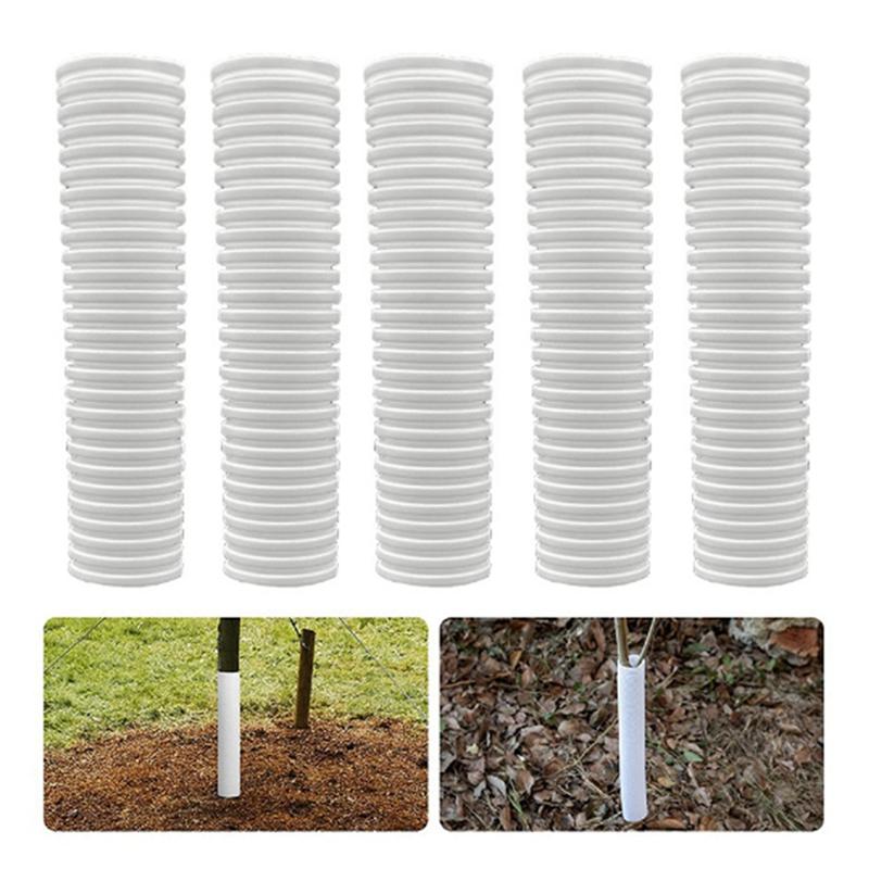 A96I-20Pcs Corrugated Tree Guards Saplings Tree Trunk Protectors Tree Trunk Guard, Deer And  Protection Tree Guard Wrap Du