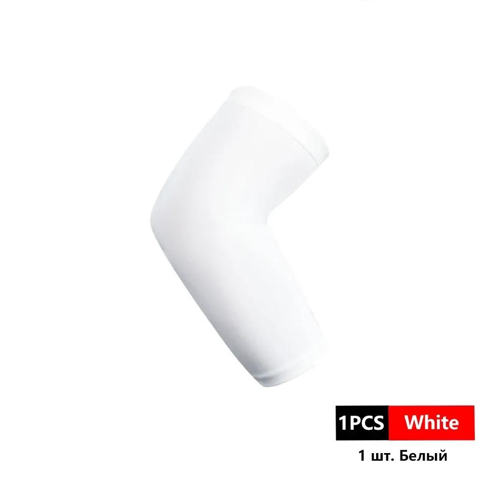 

Loogdeel 1Pcs Elastic Sports Elbow Pads Ventilation Pressure Silicone Anti-Slip Arm Protector Basketball Tennis Protective Gear M