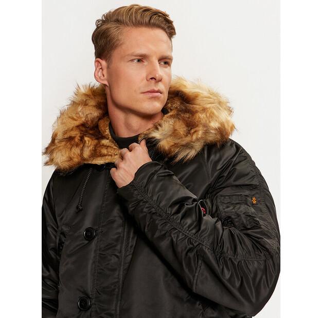 Winter Jacket Alpha Industries 103141, Black, Standard Fit