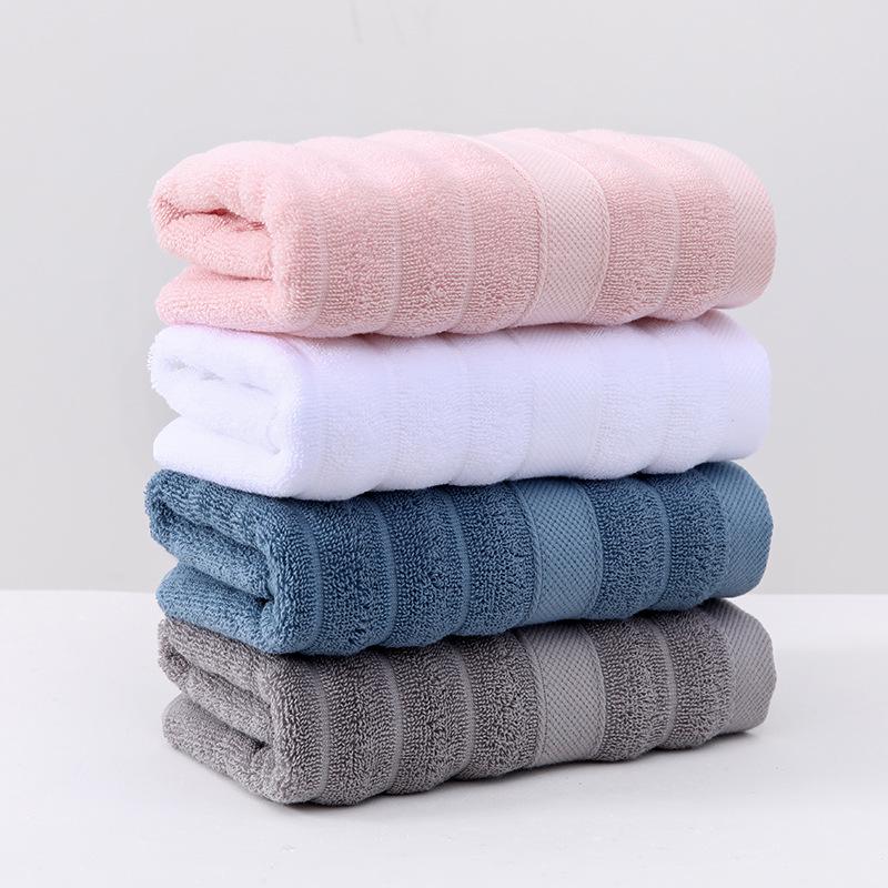 Luxury High-Grade Pure Cotton Bath Towel Set - Thick, Absorbent, Embroiderable