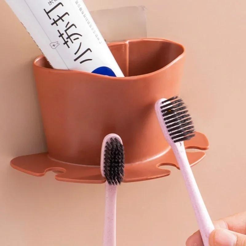 New 1PCS/Punch-free Razor Storage Rack Bathroom Wall Hanging Brushing Tooth Washing Toothbrush Holder