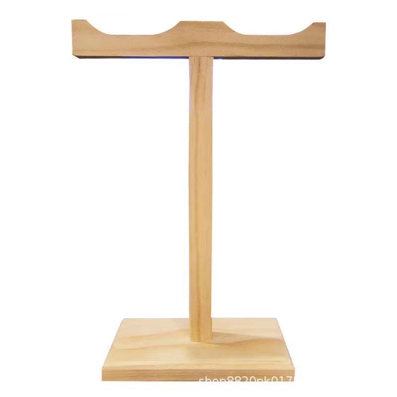 Solid Wood Universal Noise-Cancelling Headphone Wall Mount and Display Stand