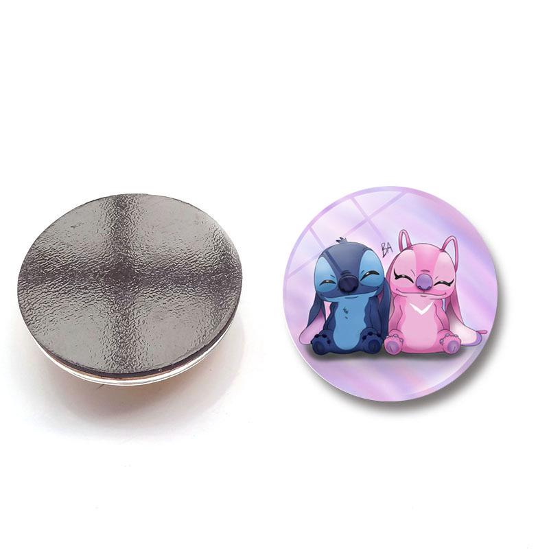 Lilo & Stitch Crystal Glass Magnet - Cartoon Stitch Home Decor Fridge & Whiteboard Sticker
