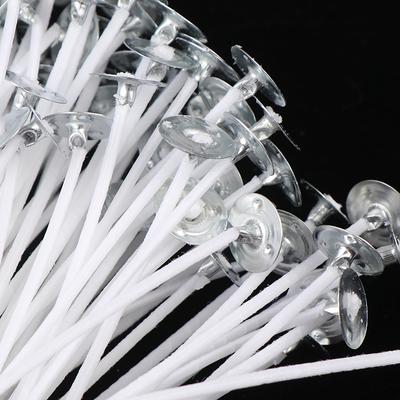 100 Mèches de Bougie pour la Fabrication de Bougies Enduites de Cire de Soja Naturelle Mèches pour la Fabrication