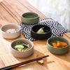 Koreanisches Keramik-Dipschalen-Set für Hotpot BBQ-Sauce mit Sesam-Punkt-Design Kleine Gewürzschälchen