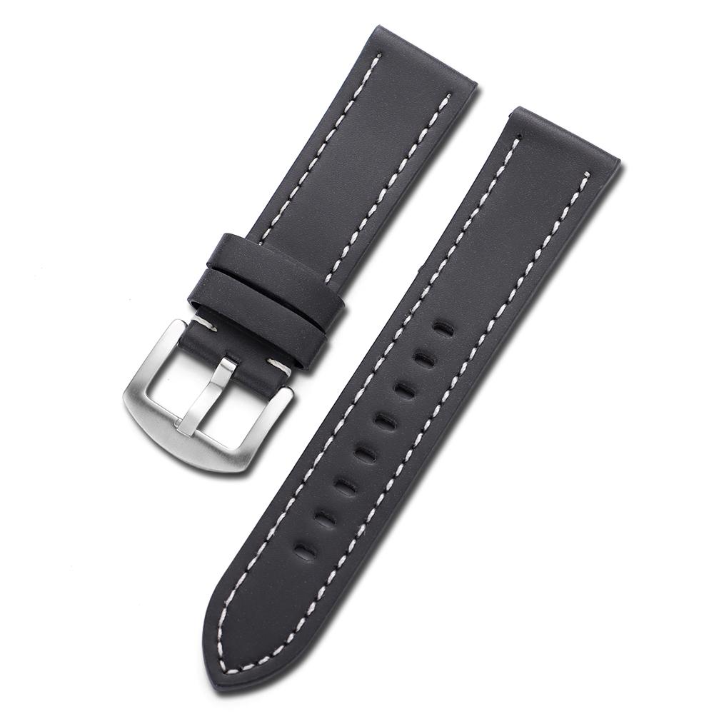 Retro Matte Leather Watchband 20mm 22mm Straps for Huawei Watch Gt4/Gt3 Black Green Brown Strap for Samsung Galaxy Bracelet Belt