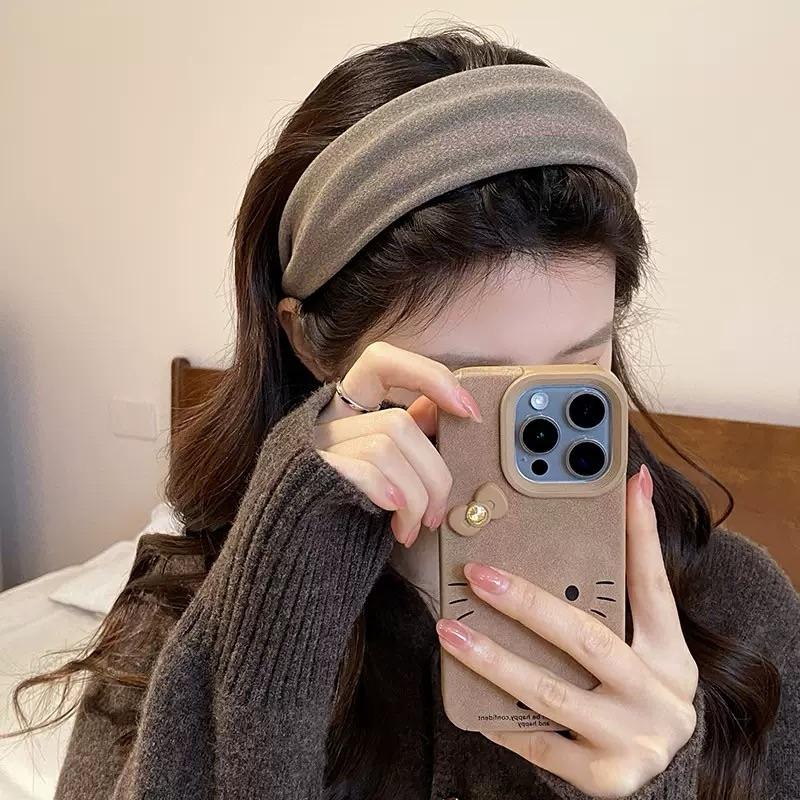 Autumn And Winter Women'S Suede Wide Headband - High Quality Pressed Hair Headband, Multiple Colors Available