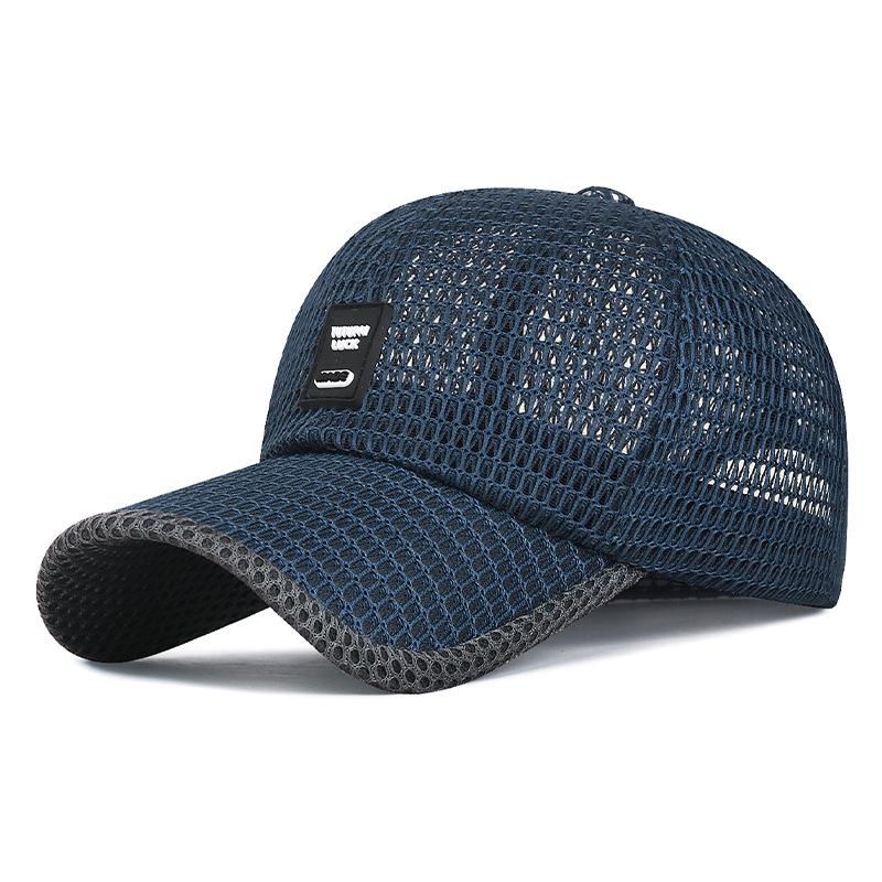 Men's Summer Mesh Baseball Cap - Breathable Sun Protection for Outdoor Travel and Fishing