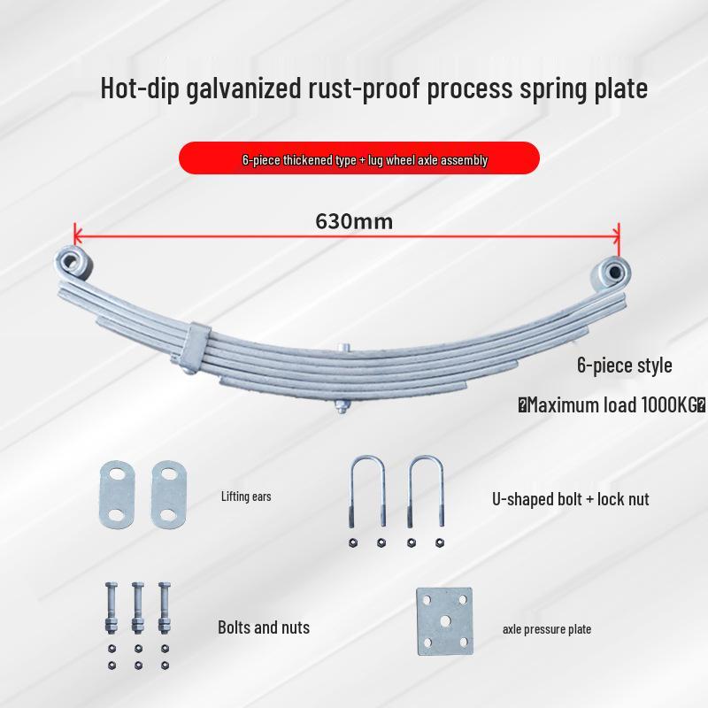 Aomai Shock Absorbing Trailer Axle Leaf Spring Mounting Kit