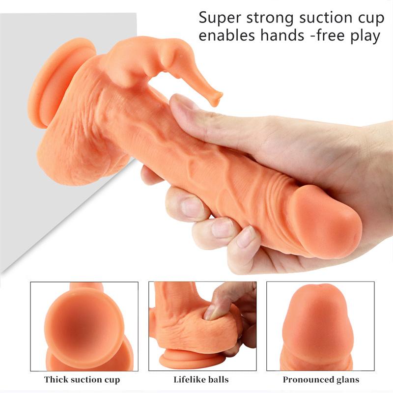 G-spot Stimulation Sex Toys Masturbation Device Female Dildo Penis Double Silicone Dildo