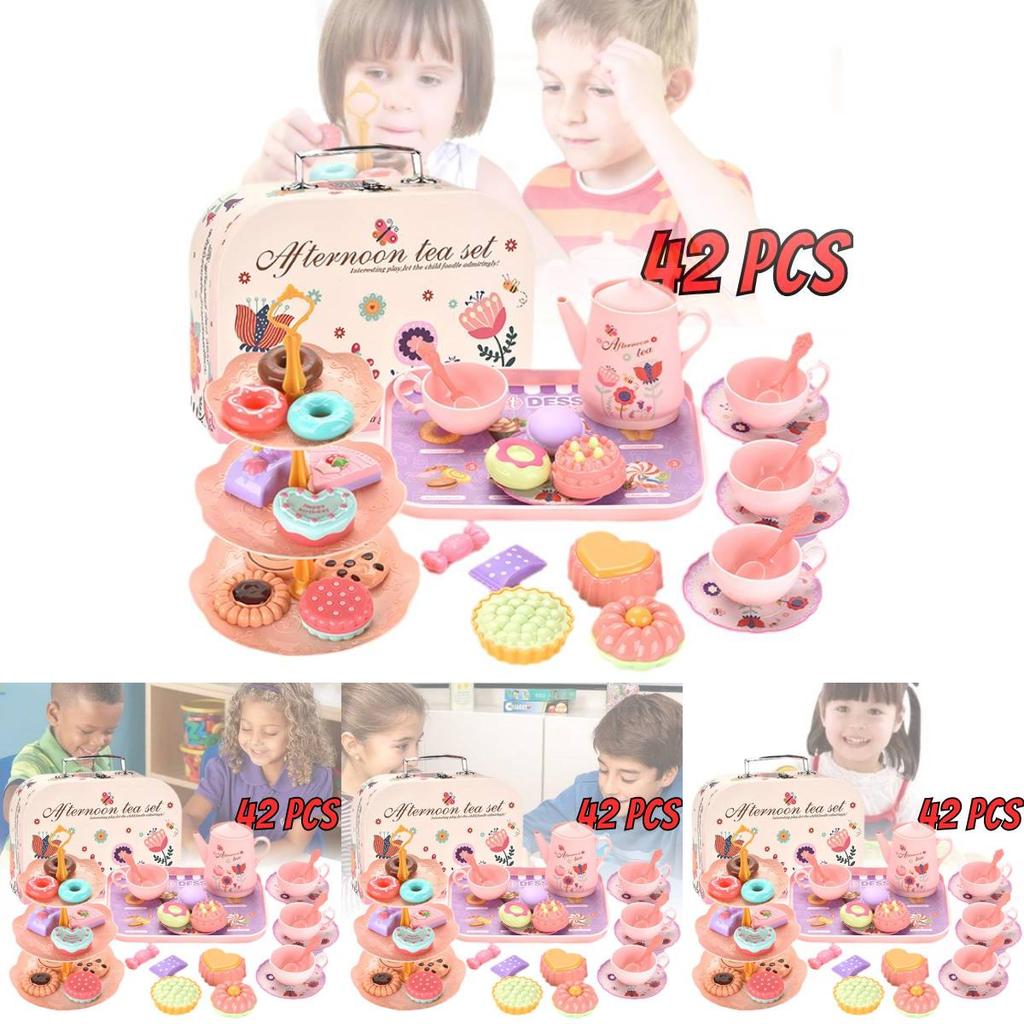 Delightful Pretend Play Kitchen Set With Realistic Food And Dessert Accessories Gift Box