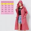 Raincoat Women's Trench Coat Type Thin Breathable Outdoor Hiking Hiking Single Body Waterproof Poncho Men's Multi-Color Portable