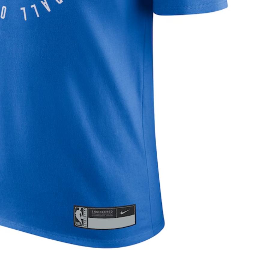 Nike X NBA Oklahoma City Thunder Logo Short Sleeve T-Shirt Men Tops Blue HF1720-403