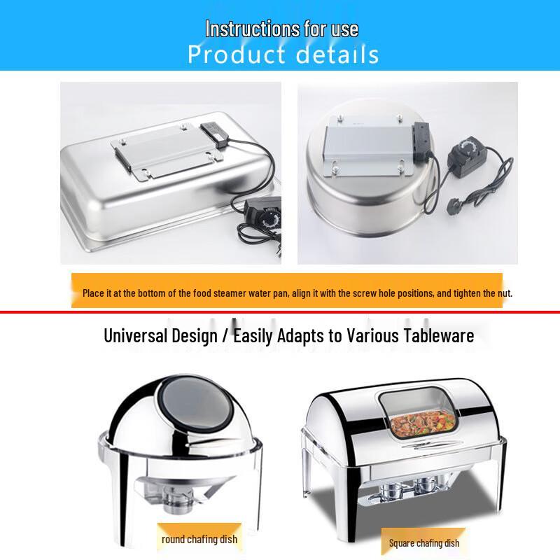WeijieXing Stainless Steel Buffet Food Warmer Heating Plate
